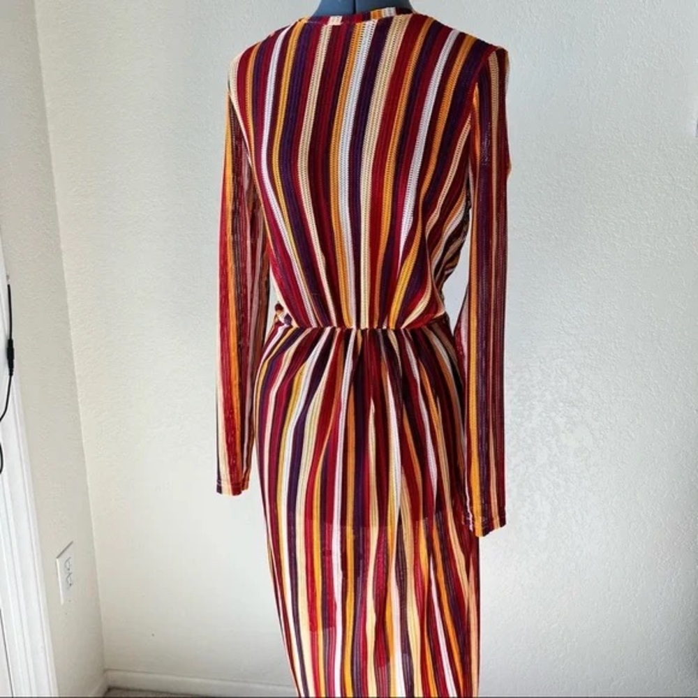 Zara Mesh Dress Multicolor Sz M